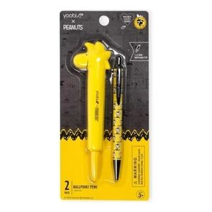 Yoobi x Peanuts NWT Yellow Ballpoint Pen Set